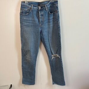 Levi's Women's Straight Leg Blue Jeans